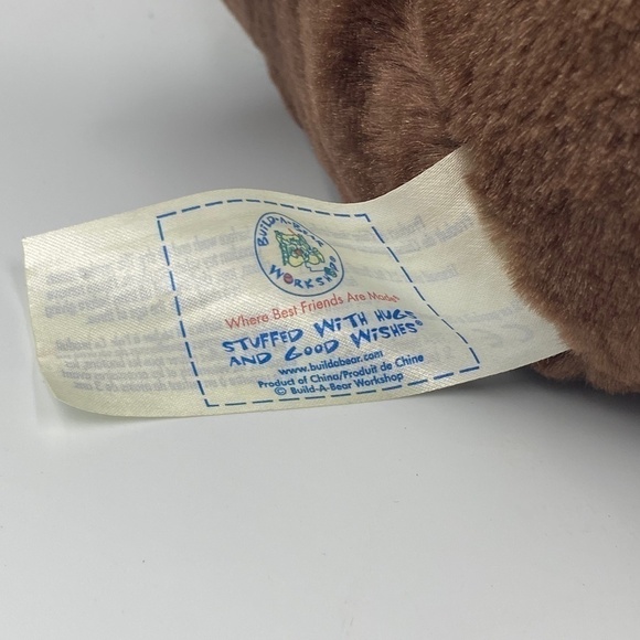 Build A Bear Fudge Pup Plush Chocolate Brown Cream Stuffed Animal Puppy Dog 2010 - Picture 4 of 4